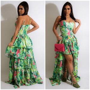Gorgeous Elegant High Low Maxi Dress
